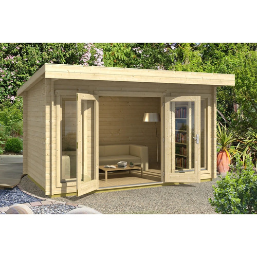 Luxurious 13x9ft pent - luxurious, log